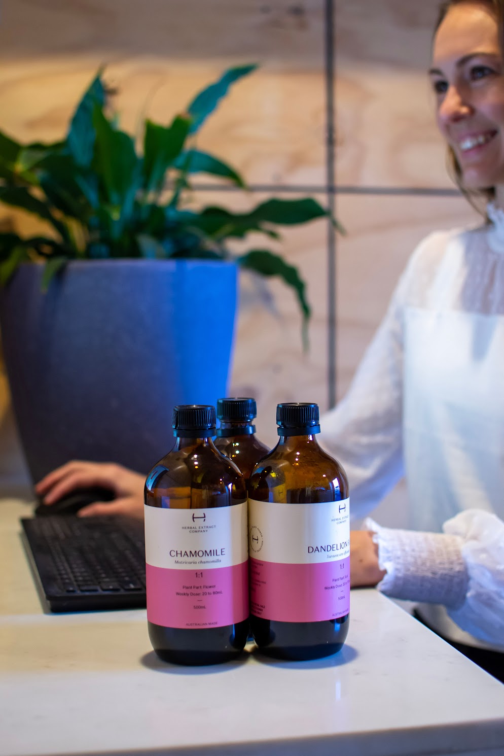 Herbal tinctures prepared for a client